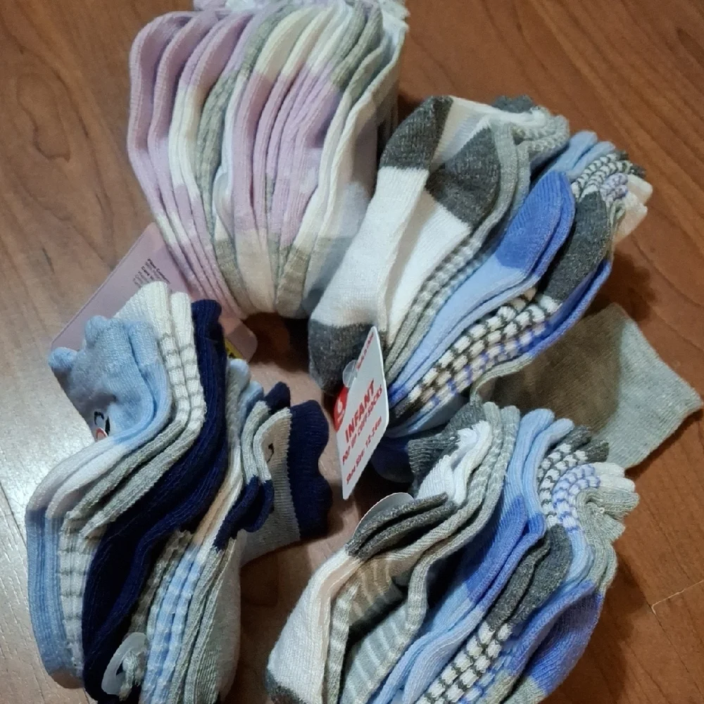 Toddler Socks Set - Assorted Colors 24 Pair (Soc002)